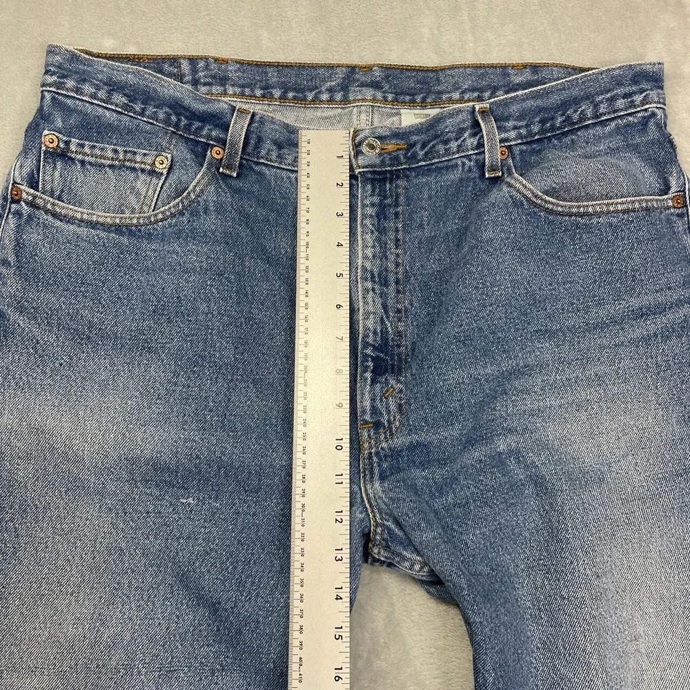 Vintage Levi's 505 Jeans Mens 42x32 (39x32) Blue Denim Regular Fit Straight Leg